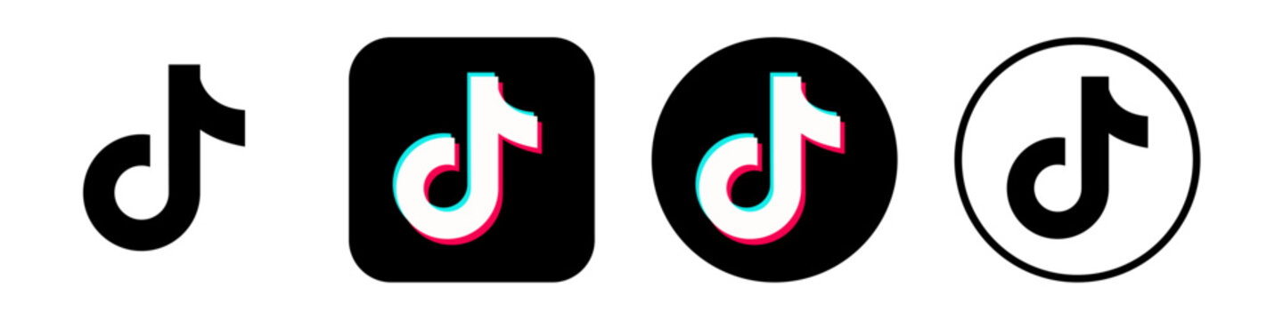 Tik Tok glitch icon of social media. Tik Tok icon. tik tok application. Vector flat icon. EPS 10. Maharashtra, Jalgaon - June 9, 2026