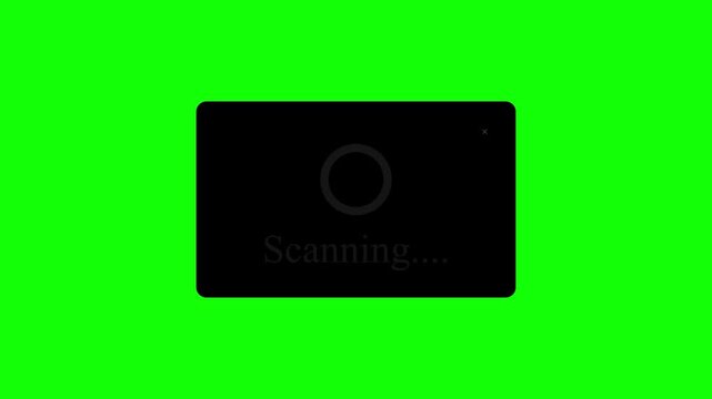Modern u i scanning animation loading screen technology concept