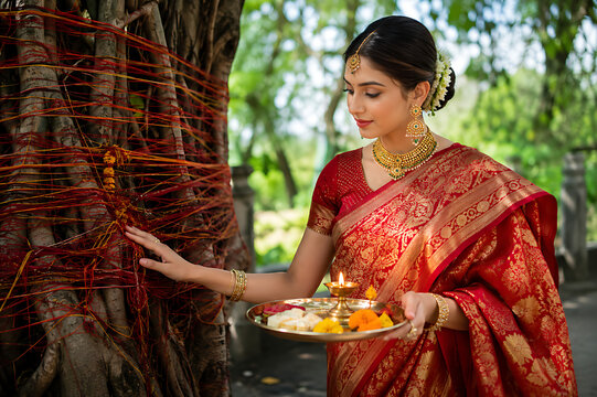 Vat Purnima Vat Savitri Vrat Festival Greeting with Vata Savitri Puja and Vata Pournami Traditions