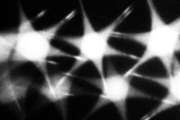 vintage retro film overlay effect with scratch dust and light leaks, retro grain noisy film distressed texture flare Black and white background © fendy