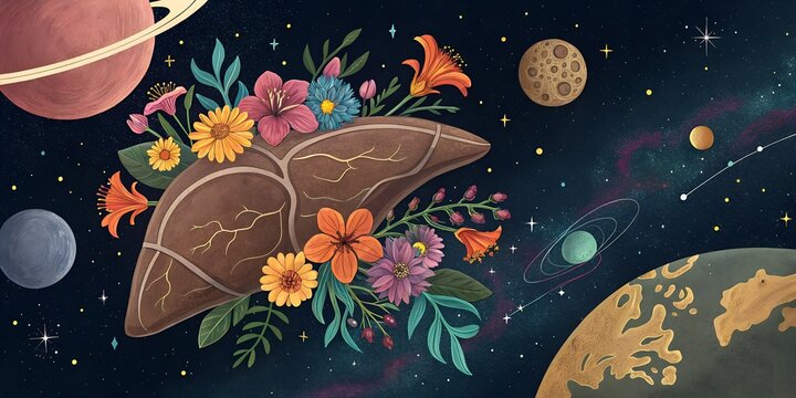 liver abstract background 