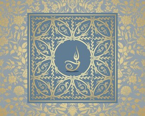 Oil lamp, Diwali greetings , royal Rajasthan, India  © SIRIUS*