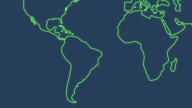 Brazil Location Highlight on Global Map, South American Country Animation