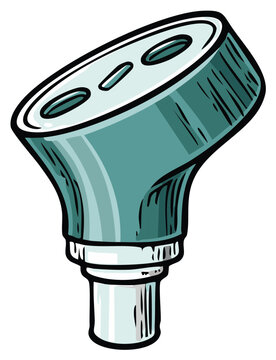 Orthopedic Shoulder Replacement Implant Humeral Head Prosthesis Vector Illustration