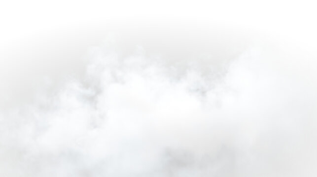 Abstract smoky steam effect with transparent fog texture and realistic vapour isolated on black background digital illustration design art