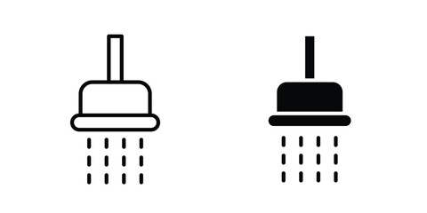 Shower down icon for web and app design, design element. © Warpiya