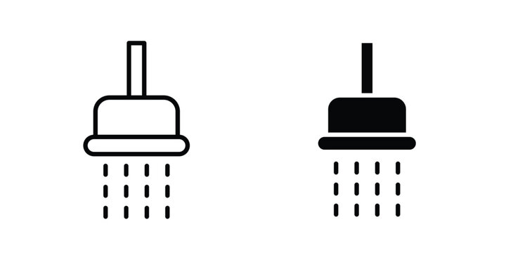 Shower down icon for web and app design, design element.