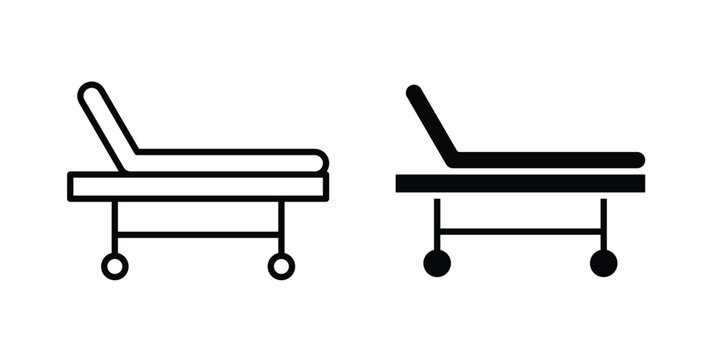Stretcher icon for web and app design, design element.