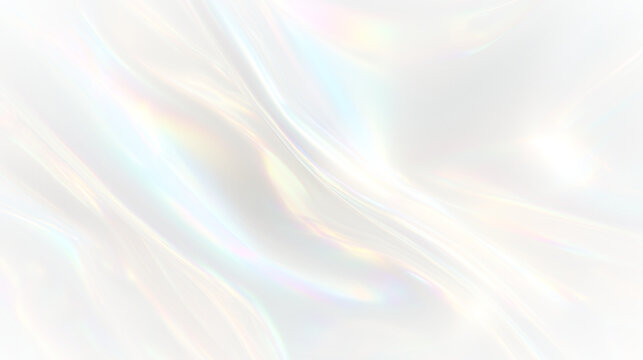 Fantasy hologram overlay with crystal prism beams, glowing rainbow spectrum flare and shiny optical blur, transparent abstract background for vector illustration