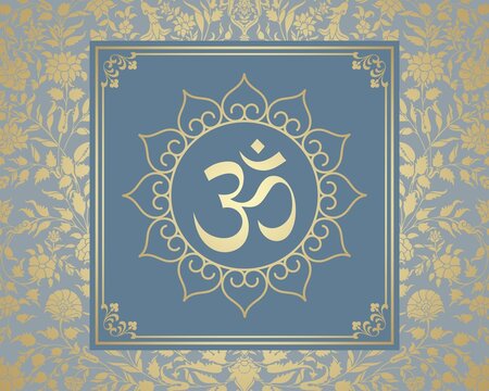 aum syllable , paisley design ,Hinduism , India	