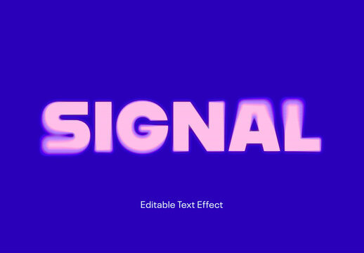 Blurred Tv Glitch Text Effect