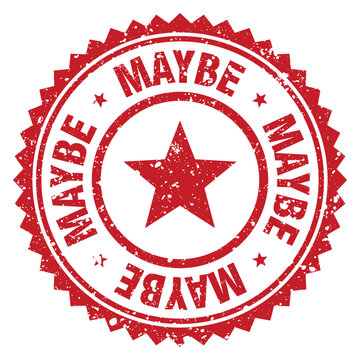 maybe red grunge round stamp. maybe stamp