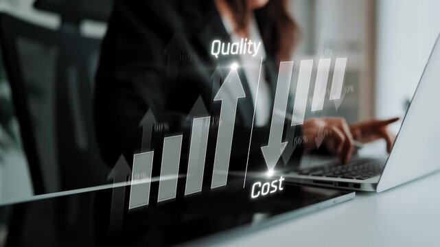 Increase quality and reduce cost represent quality, cost, and performance optimization for business strategy and resource efficiency Marrow