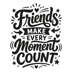 Obraz premium International Friendship Day Typography
