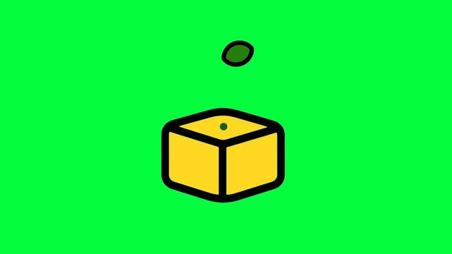 Startup animation 4K green screen infinite loop, clean green background, easy to cut, ready to edit, ready to use