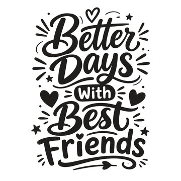 International Friendship Day Typography