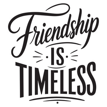 International Friendship Day Typography