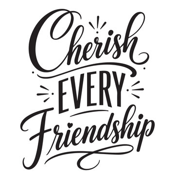 International Friendship Day Typography
