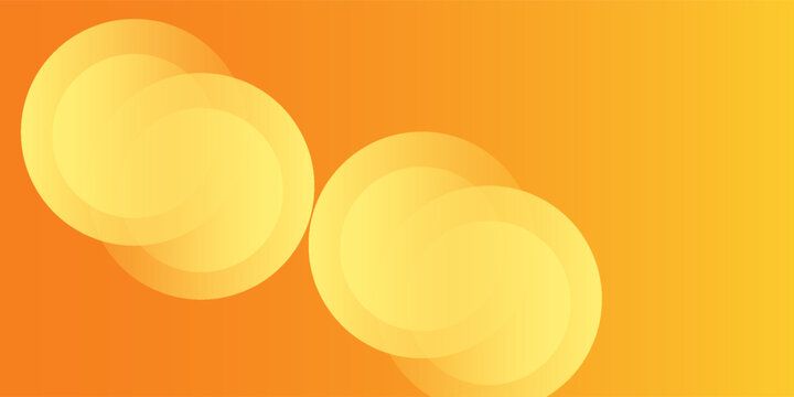 abstract orange circular background. Dynamic sound wave. Design element. Vector illustration