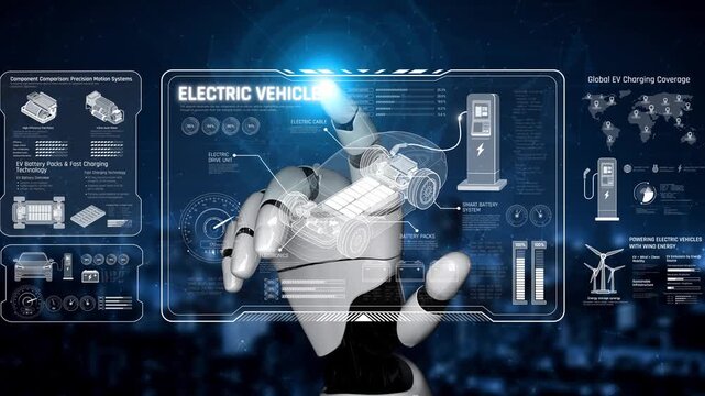 AI supports electric vehicle design by managing power systems, optimizing battery efficiency, enabling smart charging, and integrating renewable energy data Marrow