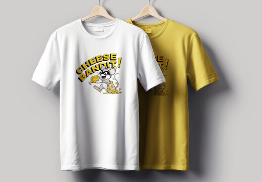 Cheese Bandit T Shirt Design Layout