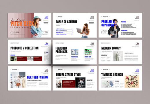 Luxury Fashion Pitch Deck Presentation