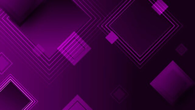 Geometric gradient background animation, Abstract geometric background with overlapping translucent squares and gradients