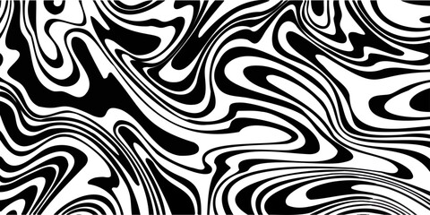 Obraz premium Abstract Black and White Swirling Pattern with Organic Flowing Lines - A Modern Graphic Design