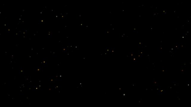 Embers Overlay Cyan Black Background Screen Blend Loop 4K 053