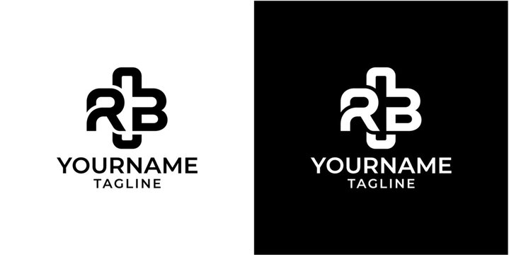 Letter RB logo design with tagline.