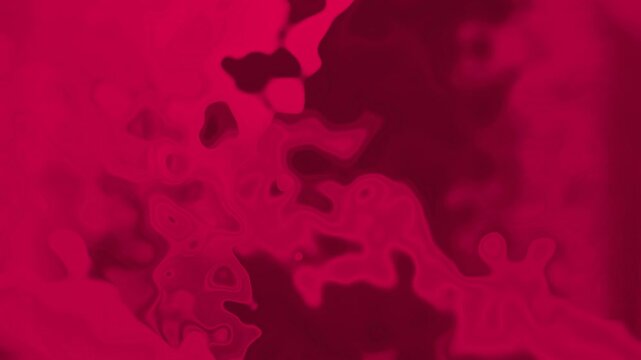 Abstract Red Liquid Wave Background with Organic Fluid Texture and Glossy Flow