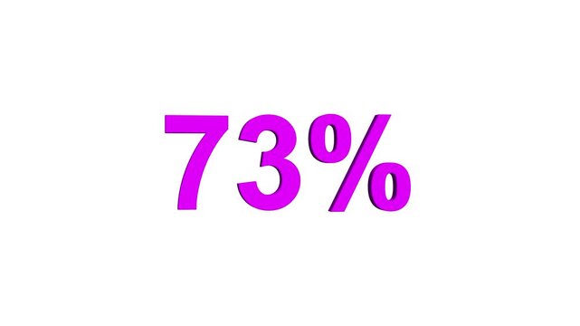 Abstract 73 percent animation on black background. 7
73% percent discount label symbol animation online shopping, discount and sale concept.