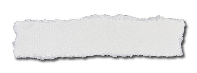 Fototapeta premium piece of blank white paper texture background with shadow torn and ripped on transparent background. document frame design