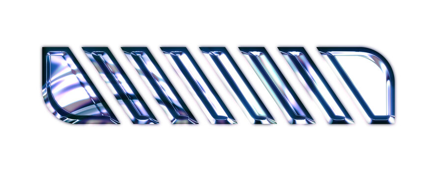 Metallic Tech Futuristic Chrome Elements 