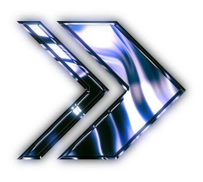Metallic Tech Futuristic Chrome Elements 