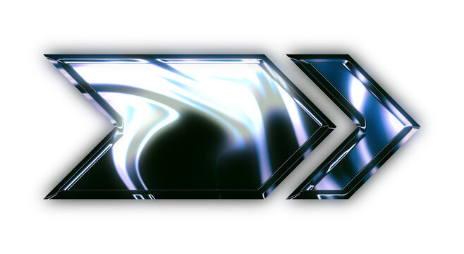 Metallic Tech Futuristic Chrome Elements 