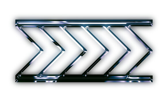 Metallic Tech Futuristic Chrome Elements 