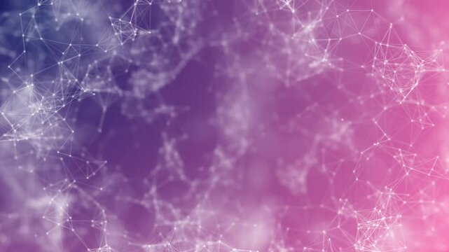 Digital Cyberspace with Particles and Digital Data Network Connections. cyber technology big data digital line wave business concept, blue tech line light.