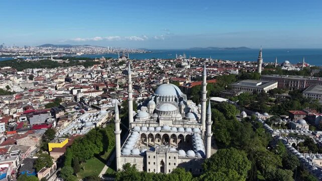 Suleymaniye Mosque Skyline View | Istanbul Travel Destination