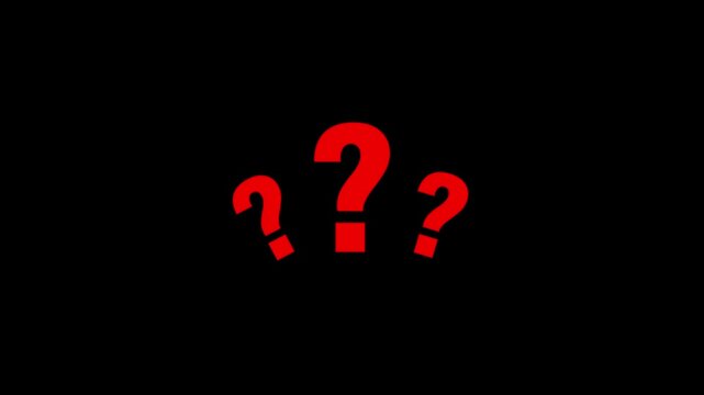 Question mark icon animation. pop up question mark flat and alpha looping question mark .