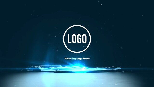 Water Drop Logo Reveal