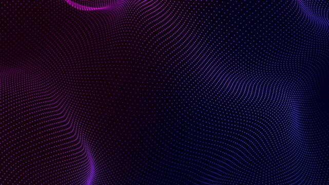 abstract blue and pink gradient background with wave grid lines animation, futuristic ai technology and science social media motion background