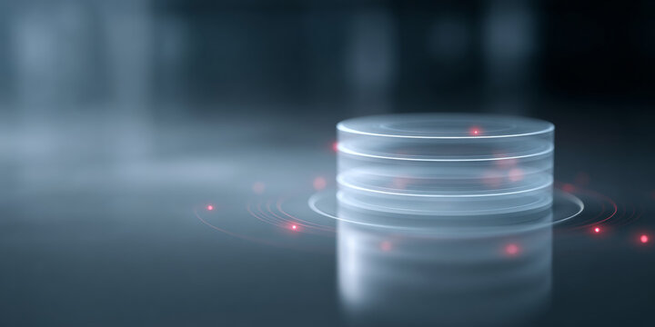Futuristic digital data storage concept