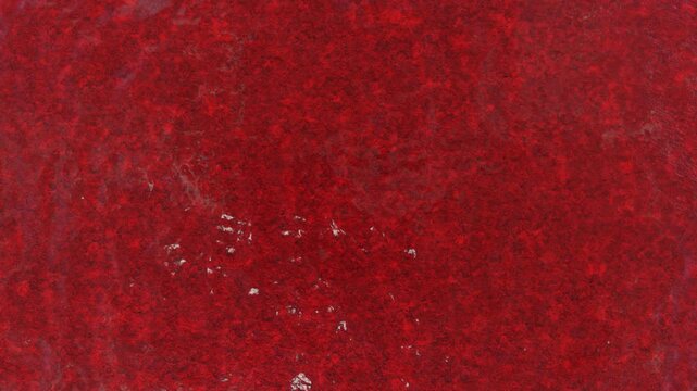 赤い海と穏やかな波の3DCG動画
