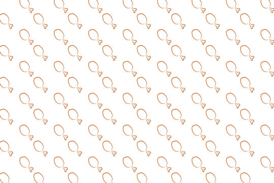 Drumstick chicken vector seamless pattern on white background.