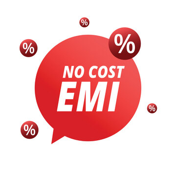 No Cost EMI Flat Vector Illustration with Smartphone, Credit Card and Easy Installment Payment Concept