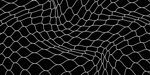 Fishing or soccer net. Repeated hexagon pattern. Black wired mesh texture isolated on white background.ilustrasion modern. © Haikal