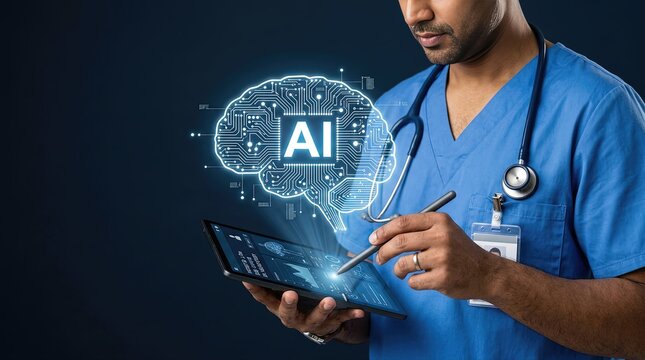 Ai-driven healthcare revolution medical facility digital innovation clinical environment professional perspective transforming patient care with technology