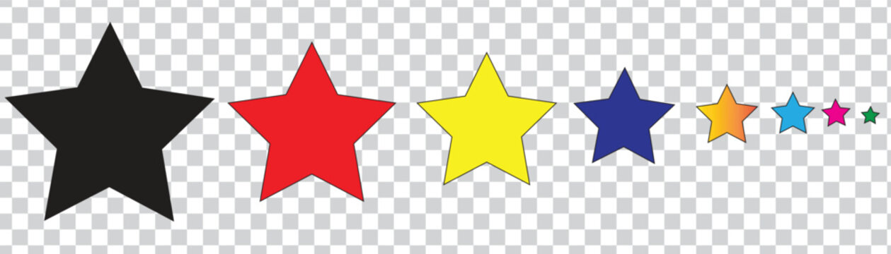 Vector illustration of a shiny gold five star rating button symbol on a bright 3d design flag for a celebration award
