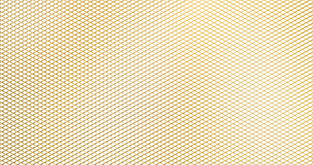 Golden metallic window net shining in a transparent background © Muhammad